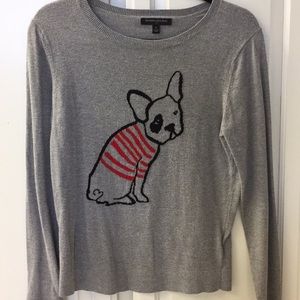 Dog graphic sweater